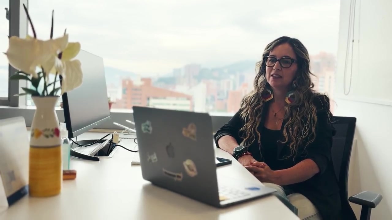 Margarita Jaramillo en una entrevista